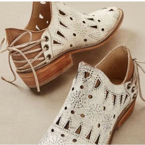 ANTHROPOLOGIE  Musse & Cloud Coolway Anisse Leather Boho Western Booties size 7 - Picture 2 of 16